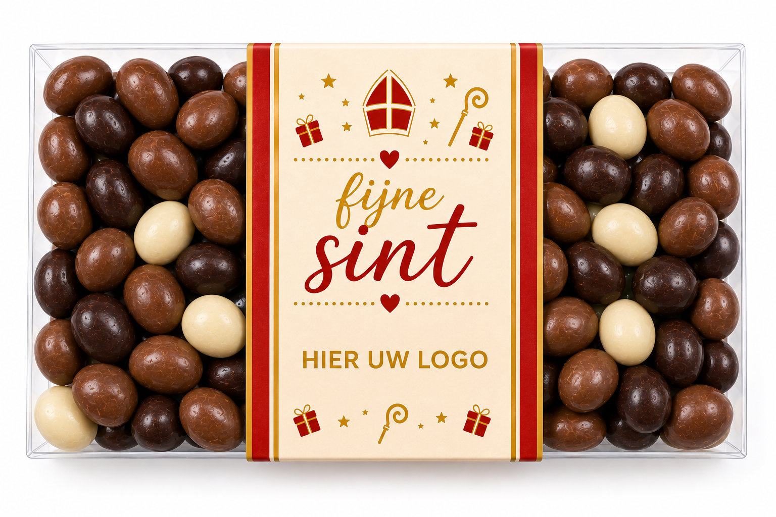 Luxe Geschenkdoosje met 125 gram chocolade pepernoten